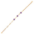 0.96 Karat Cherry Ametist Pırlanta Bileklik
