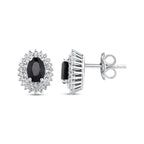 1.34 Karat Safir Pırlanta Küpe
