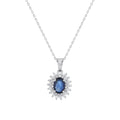 1.23 Karat Safir Pırlanta Kolye