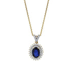 1.00 Karat Safir Pırlanta Kolye