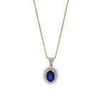 1.00 Karat Safir Pırlanta Kolye