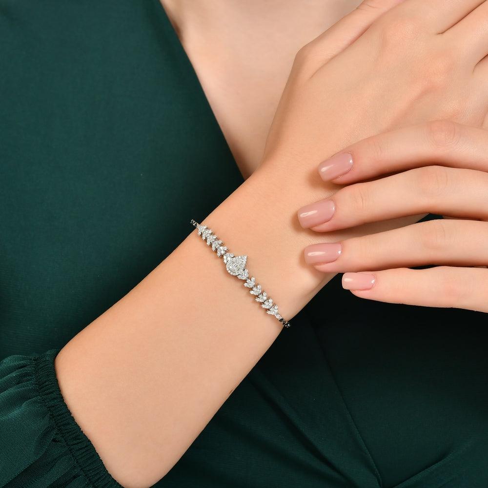 0.94 Karat Baget Pırlanta Bileklik