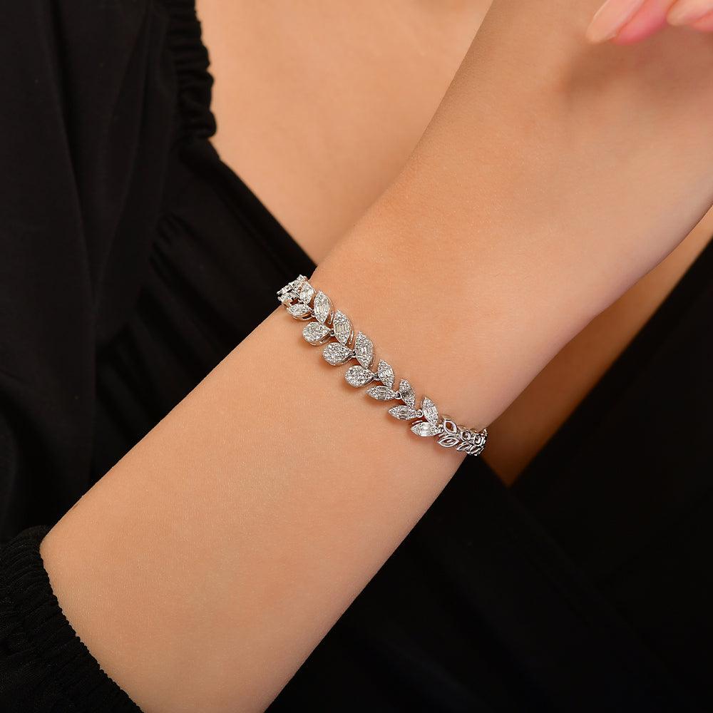 1.71 Karat Wedding Baget Pırlanta Bileklik