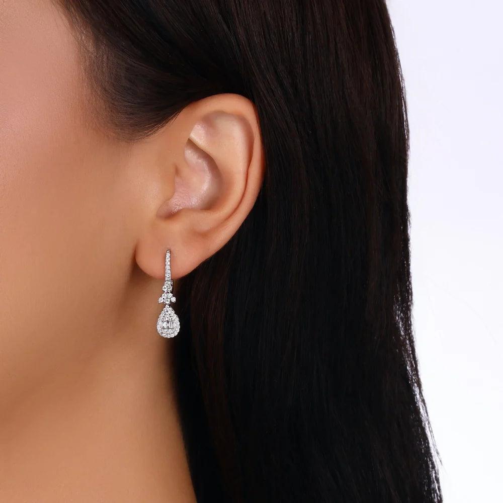 3.85 Karat Baget Pırlanta Set