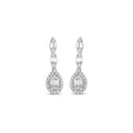 0.43 Karat Wedding Baget Pırlanta Küpe