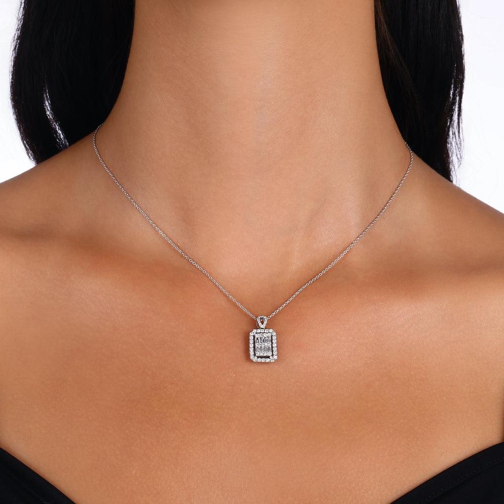 0.83 Karat Sophia Pırlanta Baget Kolye