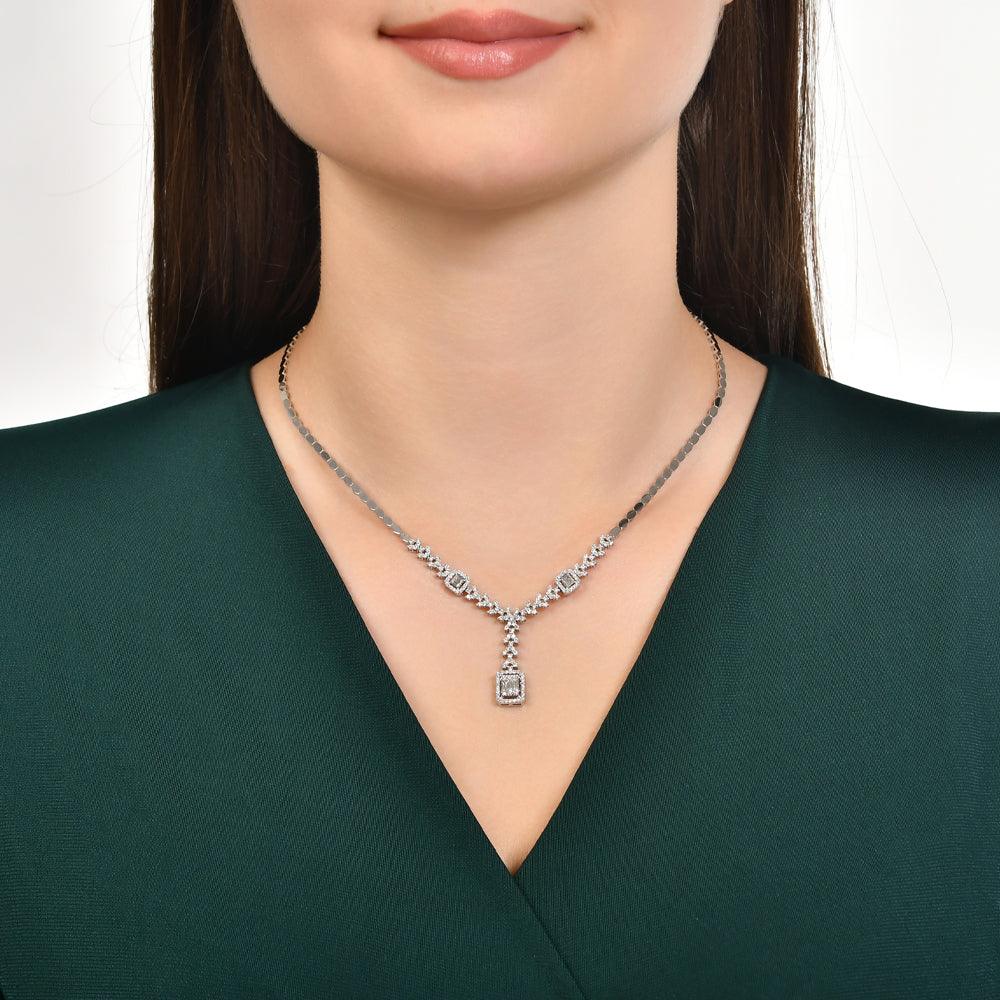 1.53 Karat Baget Pırlanta Gerdanlık