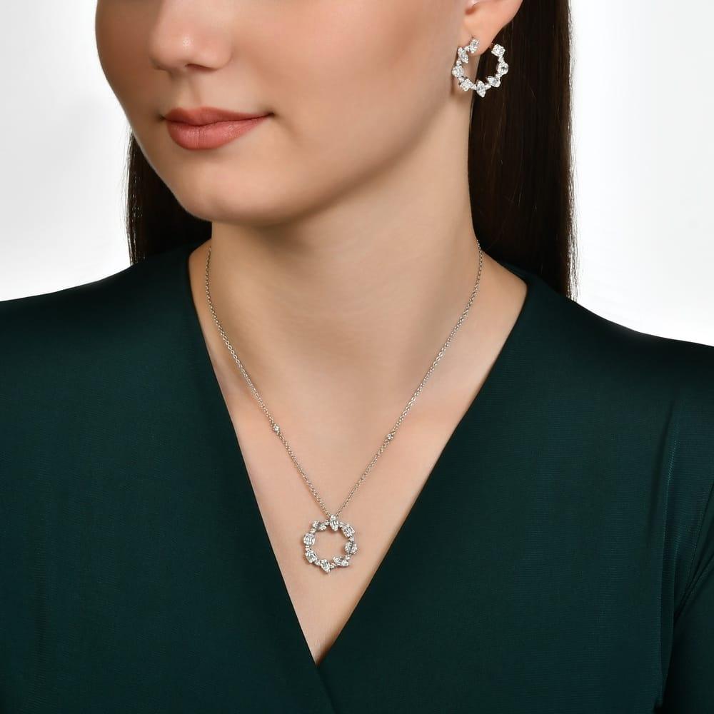 0.98 Karat Luna Baget Pırlanta Kolye
