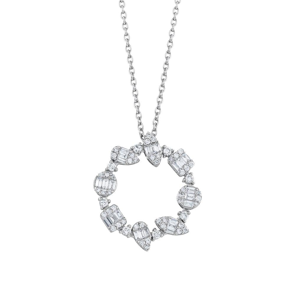 0.98 Karat Luna Baget Pırlanta Kolye