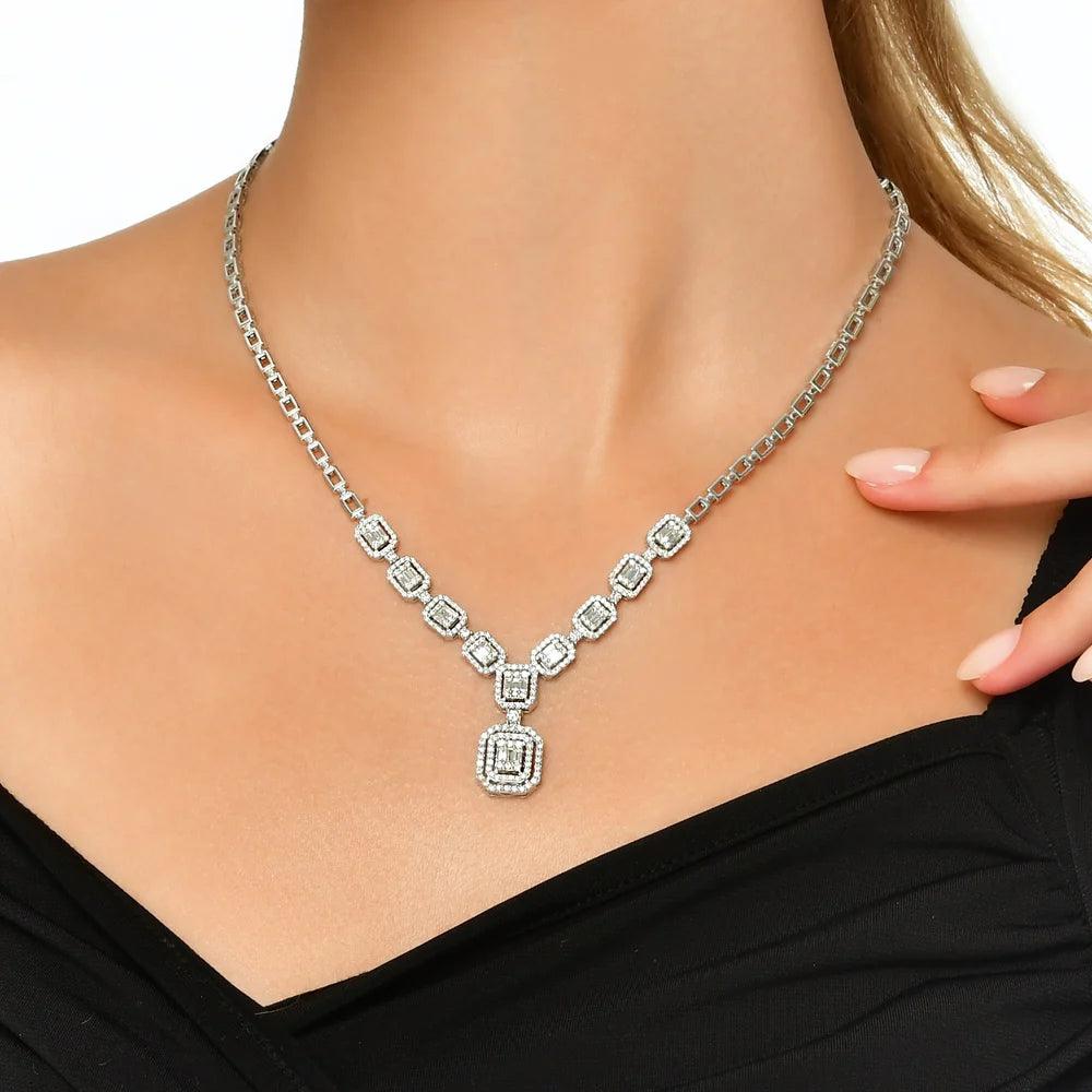 8.26 Karat Baget Pırlanta Set