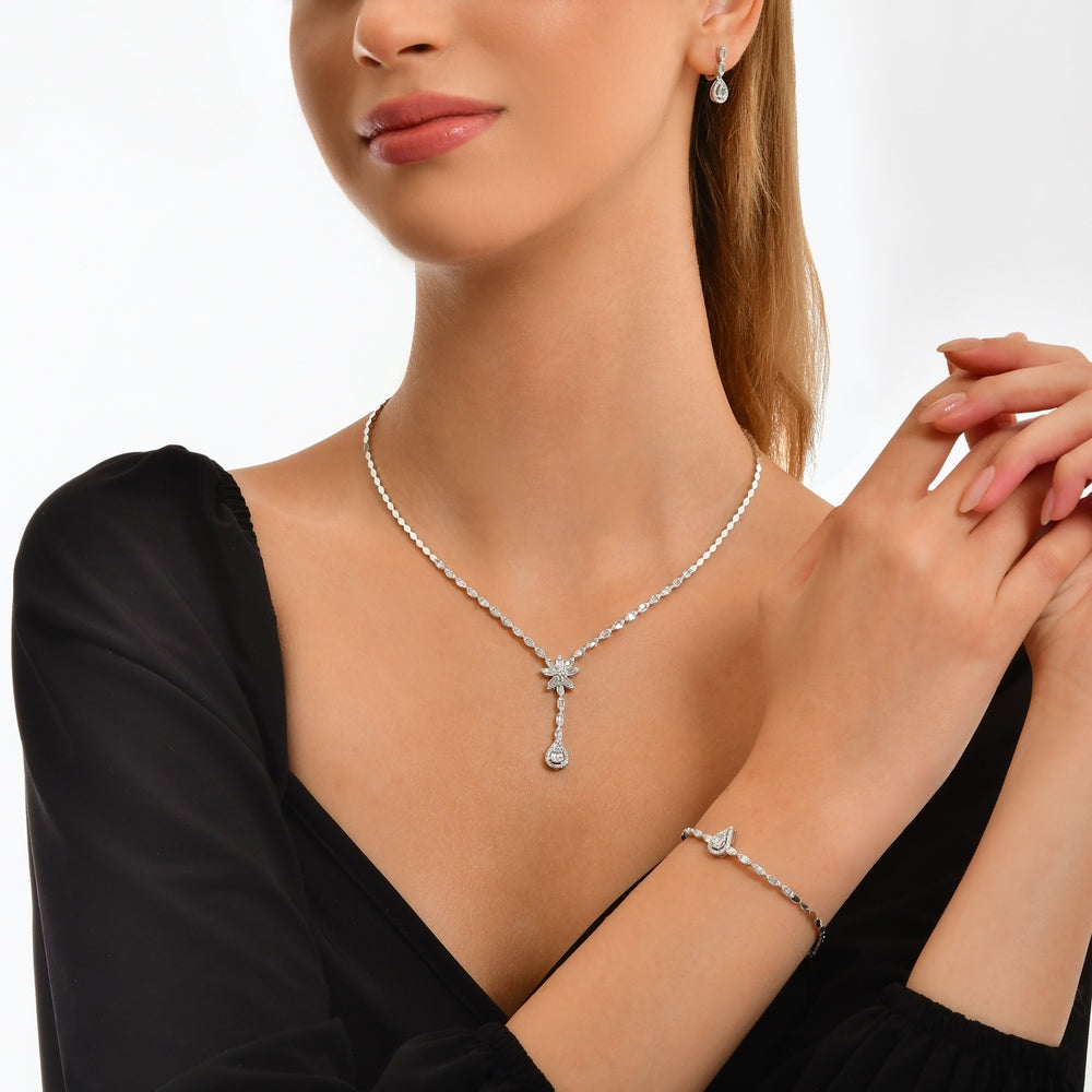 1.91 Karat Wedding Baget Pırlanta Gerdanlık