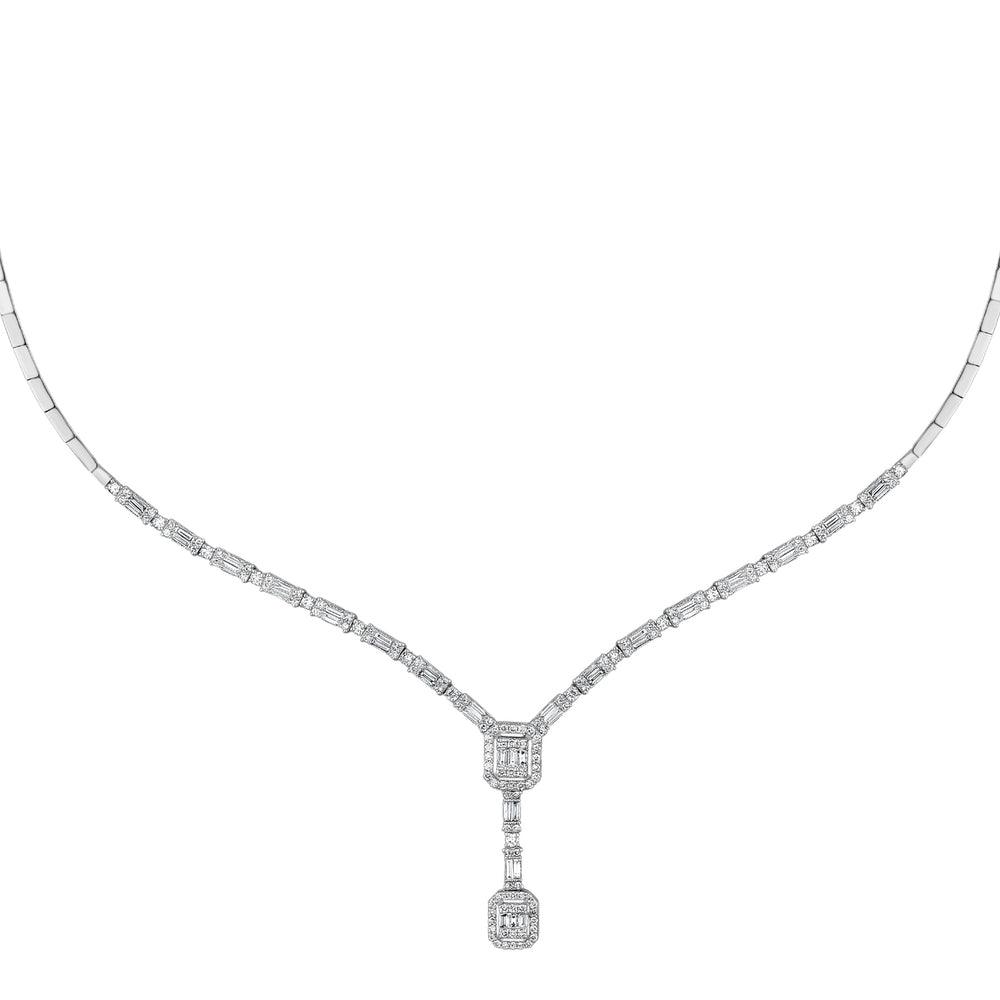 1.78 Karat Herz Baget Pırlanta Gerdanlık