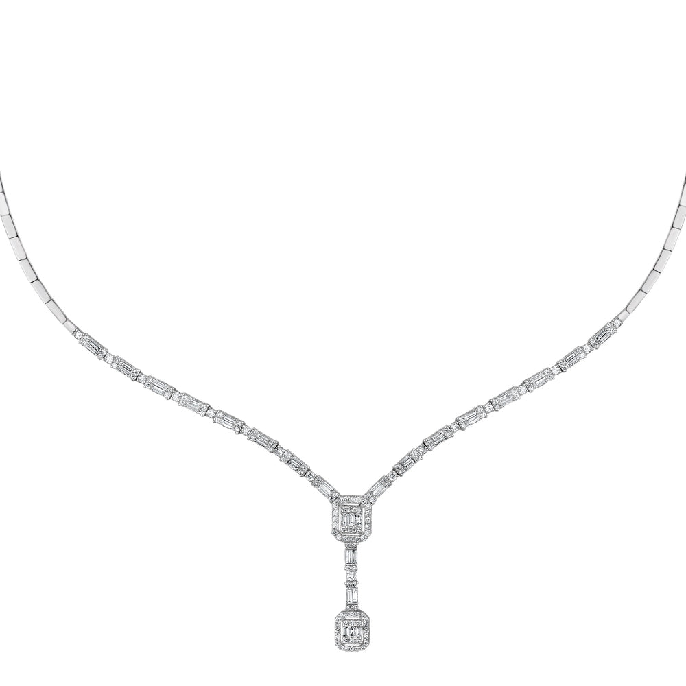 1.67 Karat Wedding Baget Pırlanta Gerdanlık