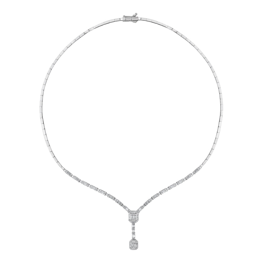 1.67 Karat Wedding Baget Pırlanta Gerdanlık