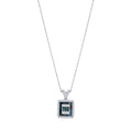 0.55 Karat Deep Blue Baget Kolye