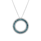 2.06 Karat Deep Blue Baget Kolye
