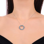 2.06 Karat Deep Blue Baget Kolye