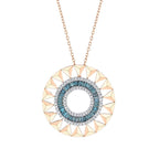 0.88 Karat Deep Blue Baget Kolye