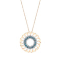 0.88 Karat Deep Blue Baget Kolye