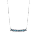 1.86 Karat Deep Blue Baget Kolye