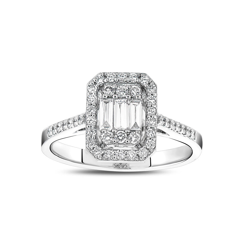 0.98 Karat Charlotte Baget Pırlanta Yüzük