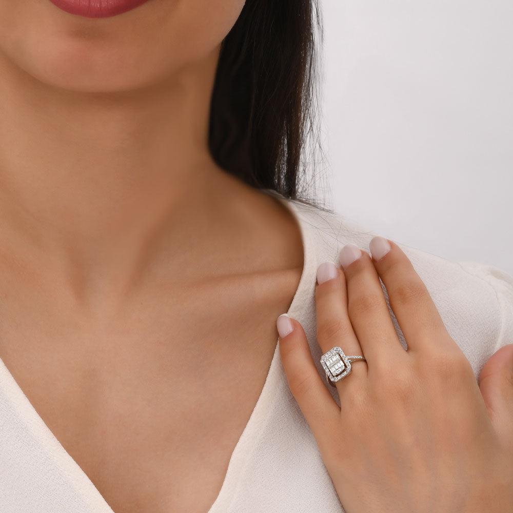 2.14 Karat Amelia Baget Pırlanta Yüzük