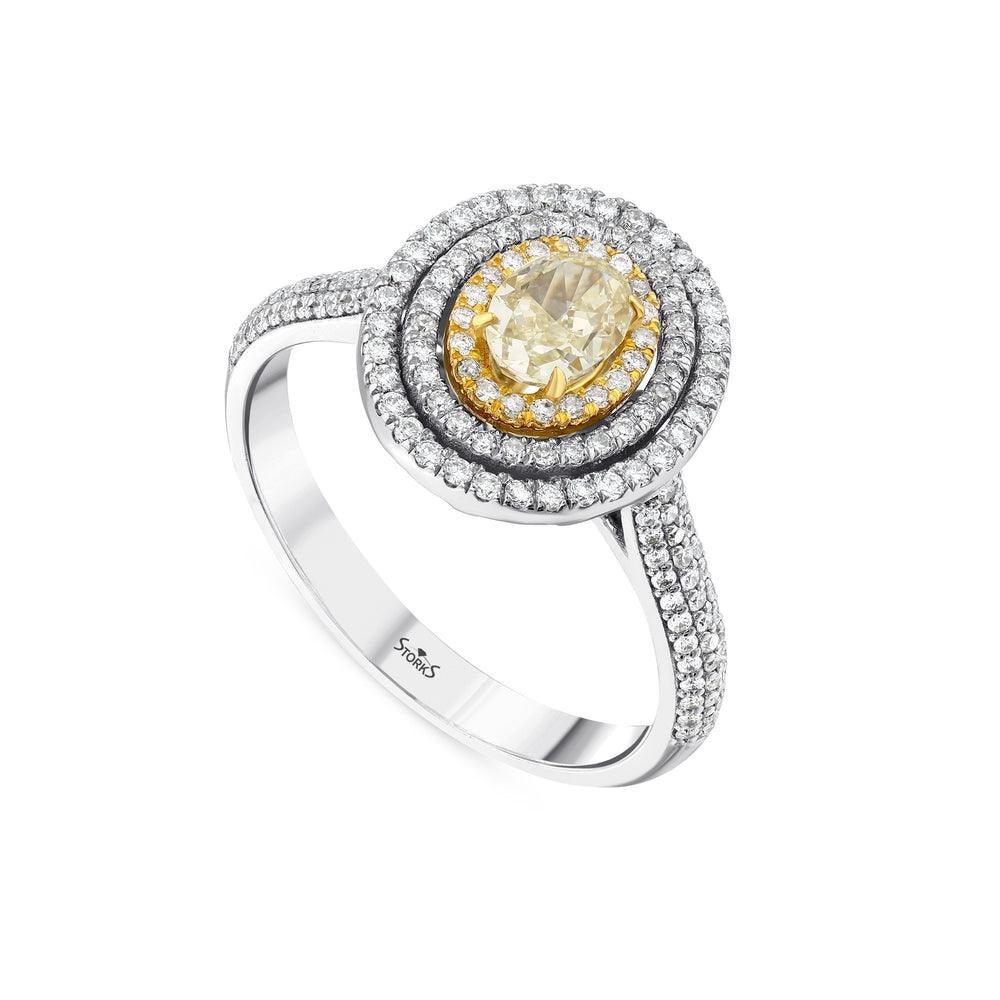 0.96 Karat Fancy Pırlanta Yüzük