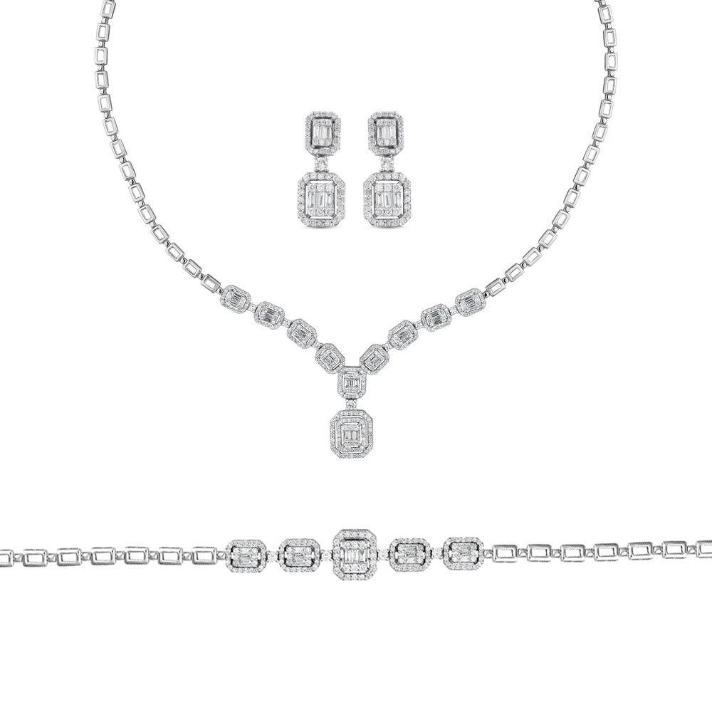 8.26 Karat Baget Pırlanta Set