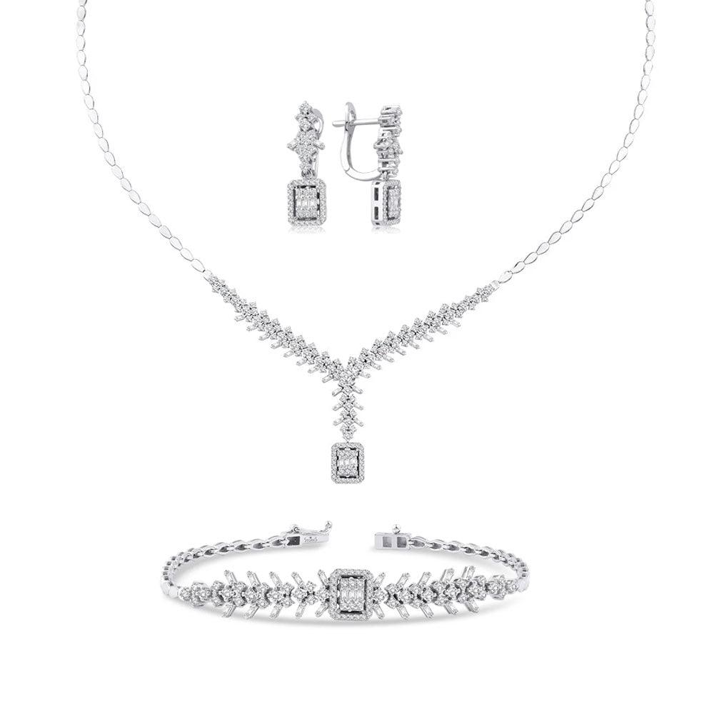 3.57 Karat Baget Pırlanta Set