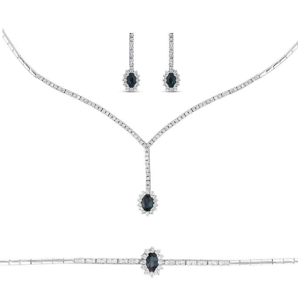 3.20 Karat Voeu Safir Pırlanta Set
