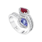2.17 Karat Hill Safir Yakut Pırlanta Yüzük
