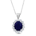 6.14 Karat Safir Pırlanta Kolye