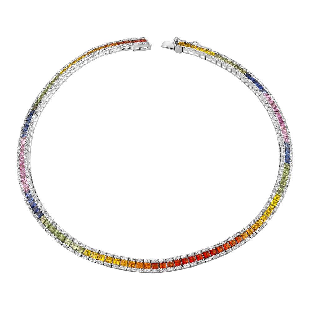 18.93 Karat Rainbow Pırlanta Gerdanlık