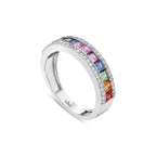 1.38 Karat Rainbow Yarımtur Pırlanta Yüzük