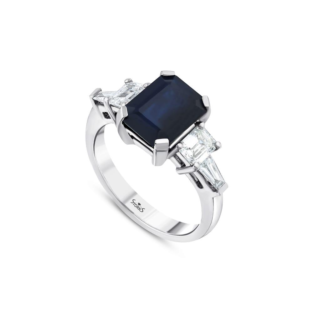 3.65 Karat Dahlia Safir Pırlanta Yüzük