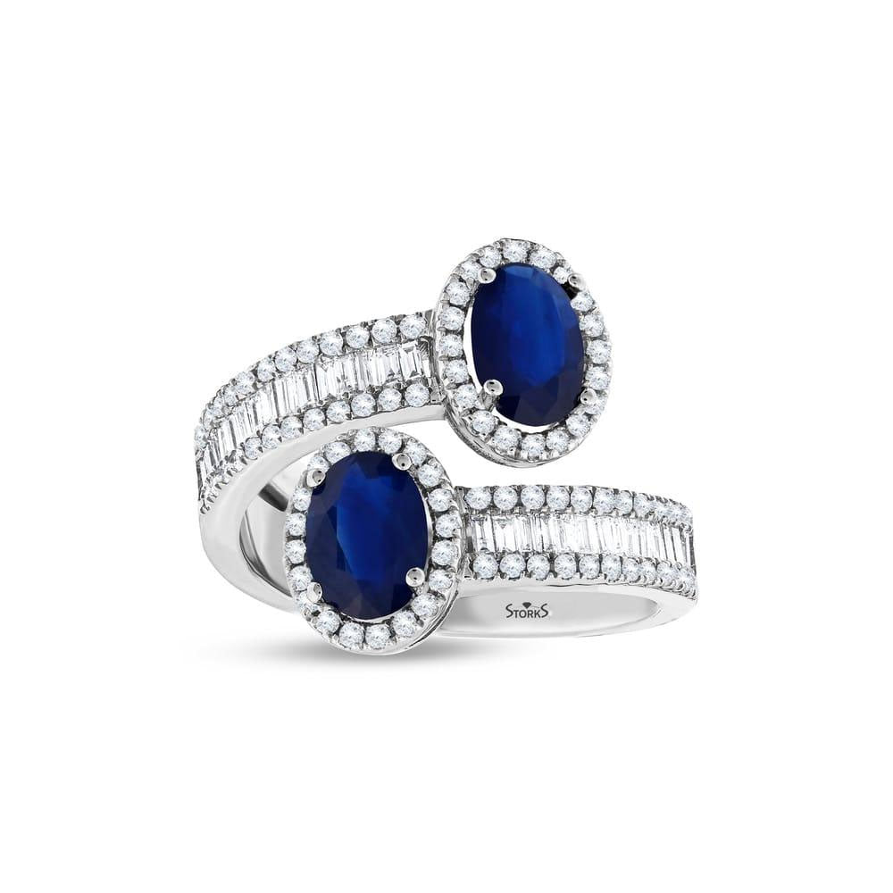 2.62 Karat Dahlia Safir Pırlanta Yüzük