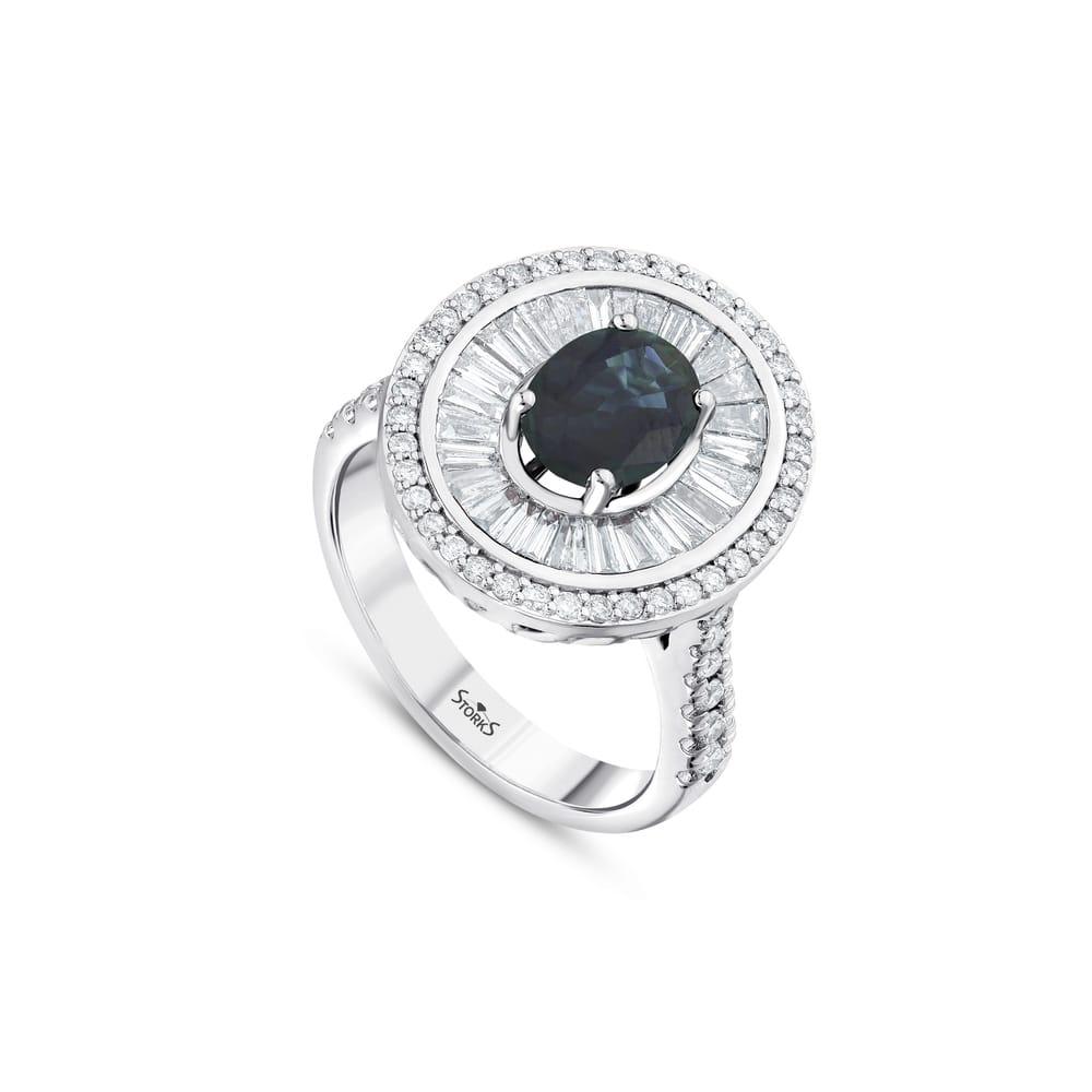 2.60 Karat Talia Safir Pırlanta Yüzük