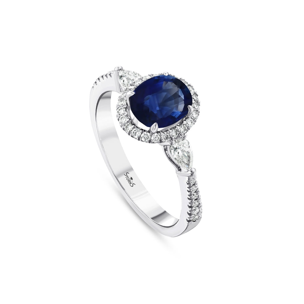 2.11 Karat Safir Pırlanta Yüzük