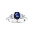 1.93 Karat Safir Baget Pırlanta Yüzük