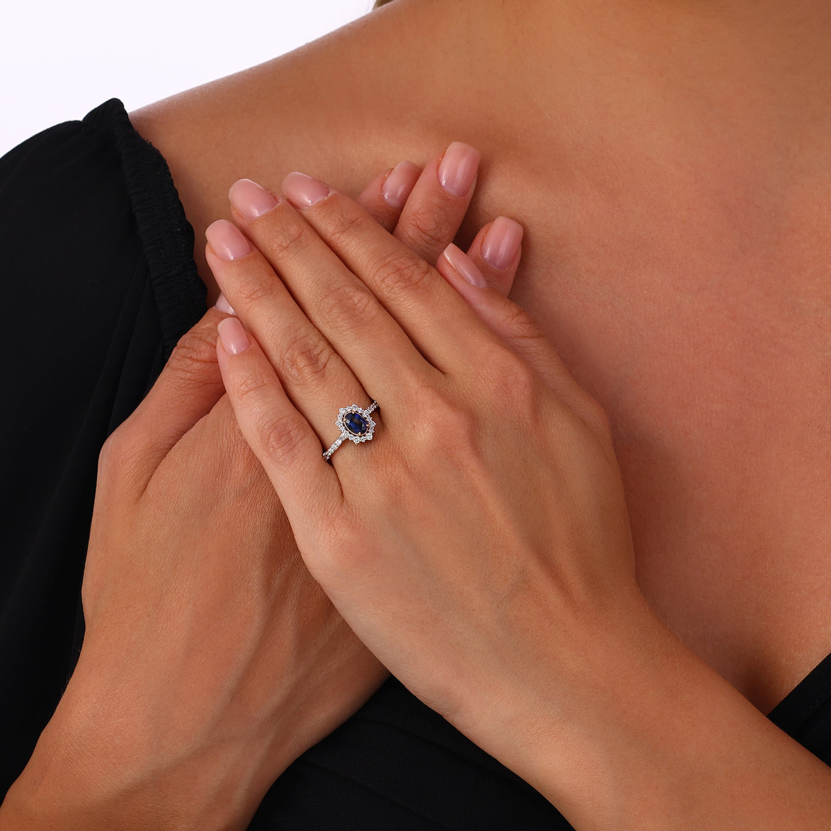 3.01 Karat Laranj Safir Pırlanta Set