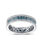 1.61 Karat Deep Blue Tamtur Baget Yüzük
