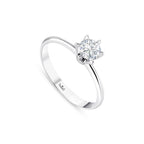 0.50 Karat Petal Tektaş Pırlanta Yüzük