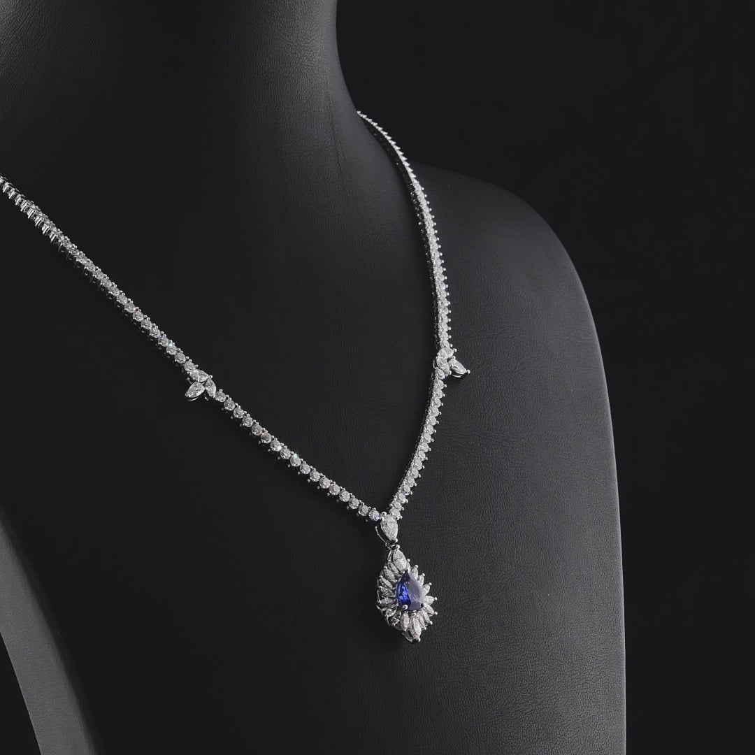 8.78 Karat Safir Pırlanta Gerdanlık