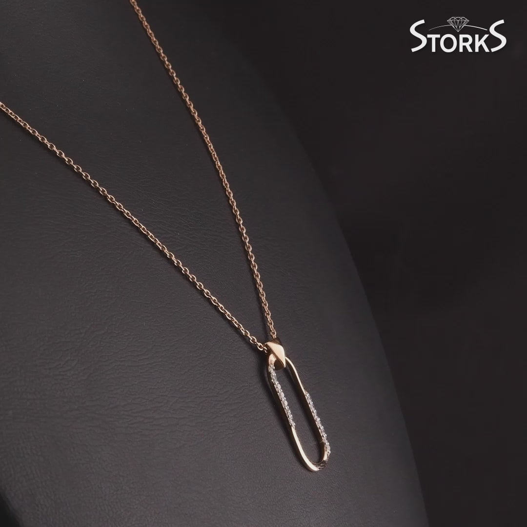 0.15 Karat Rose Pırlanta Kolye