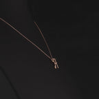0.03 Karat Pırlanta H Harf Kolye