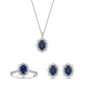 3.01 Karat Laranj Safir Pırlanta Set