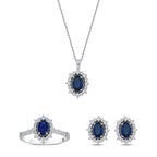 3.01 Karat Laranj Safir Pırlanta Set