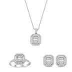 0.97 Karat Laranj Baget Pırlanta Set