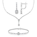2.90 Karat Wedding Baget Pırlanta Set