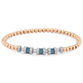 1.34 Karat Deep Blue Baget Bileklik